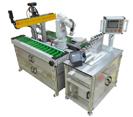 亚龙YL-1636A型工业机器人多功能可拆装循环物料搬运实训平台